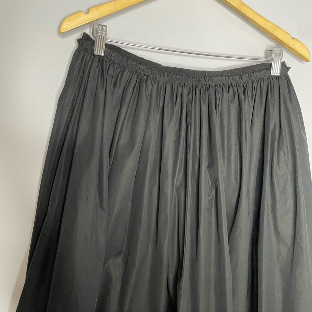 KHAITE Pleated Cotton-Poplin Midi Skirt In Black Women’s 12 - Picture 4 of 10